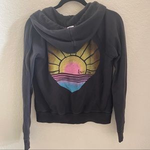 VS PINK hoodie black Sz L